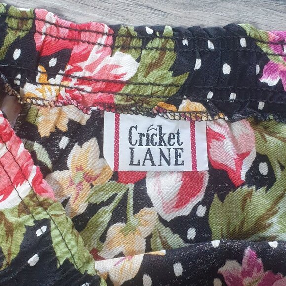 Vintage Cricket Lane Floral A Line Midi Skirt Rayon Women Size 10 Spring Summer - Picture 3 of 5